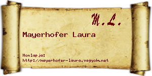 Mayerhofer Laura névjegykártya