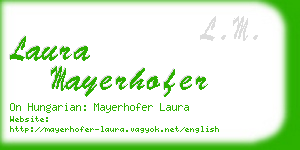 laura mayerhofer business card